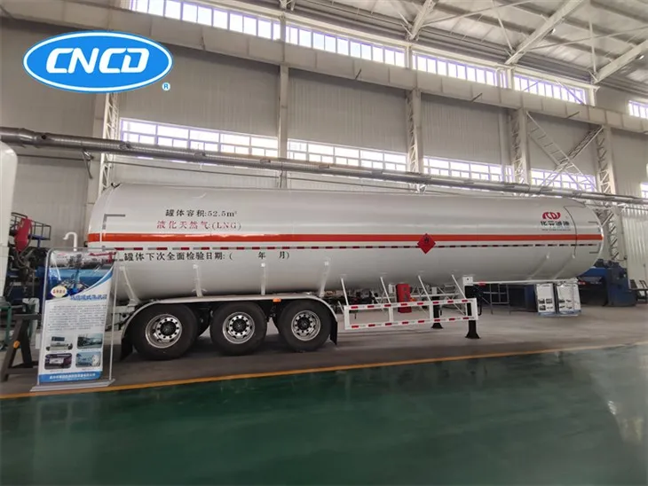 Lng Fuel Tanker Semi Trailer 50000 Liters